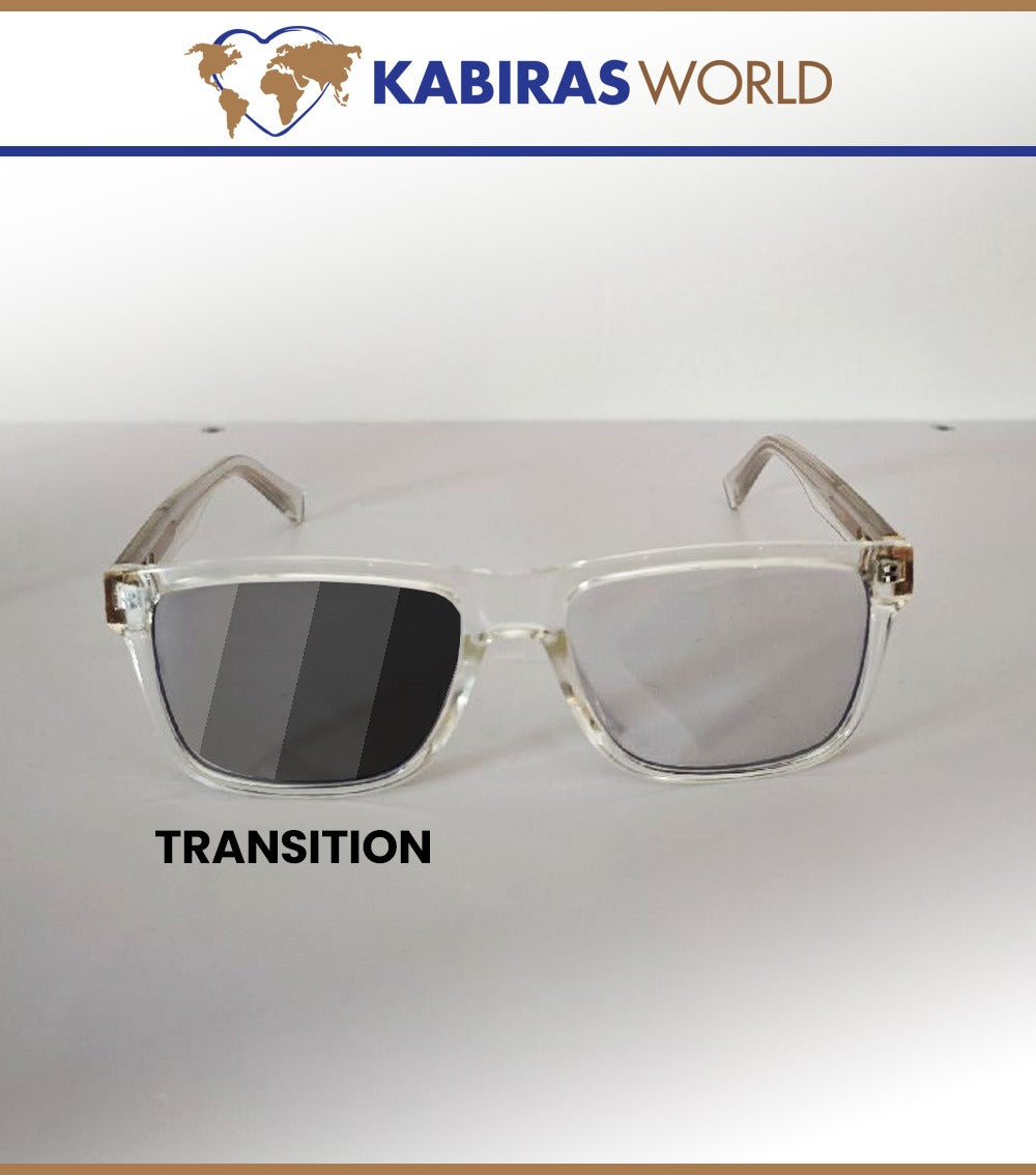 Sacreen and transition glasses