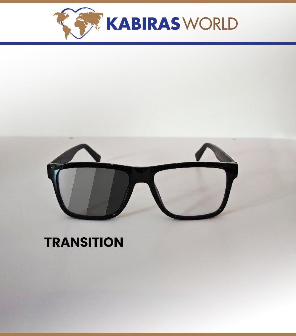 Sacreen and transition glasses