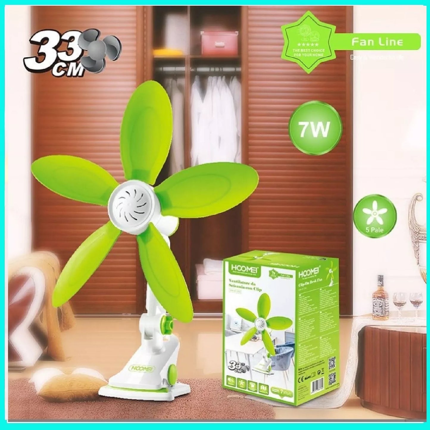 Ventilatore a Corrente con Lame Morbide